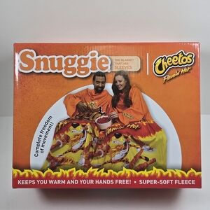 Cheetos Flamin' Hot Snuggie Blanket With Sleeves Nwt